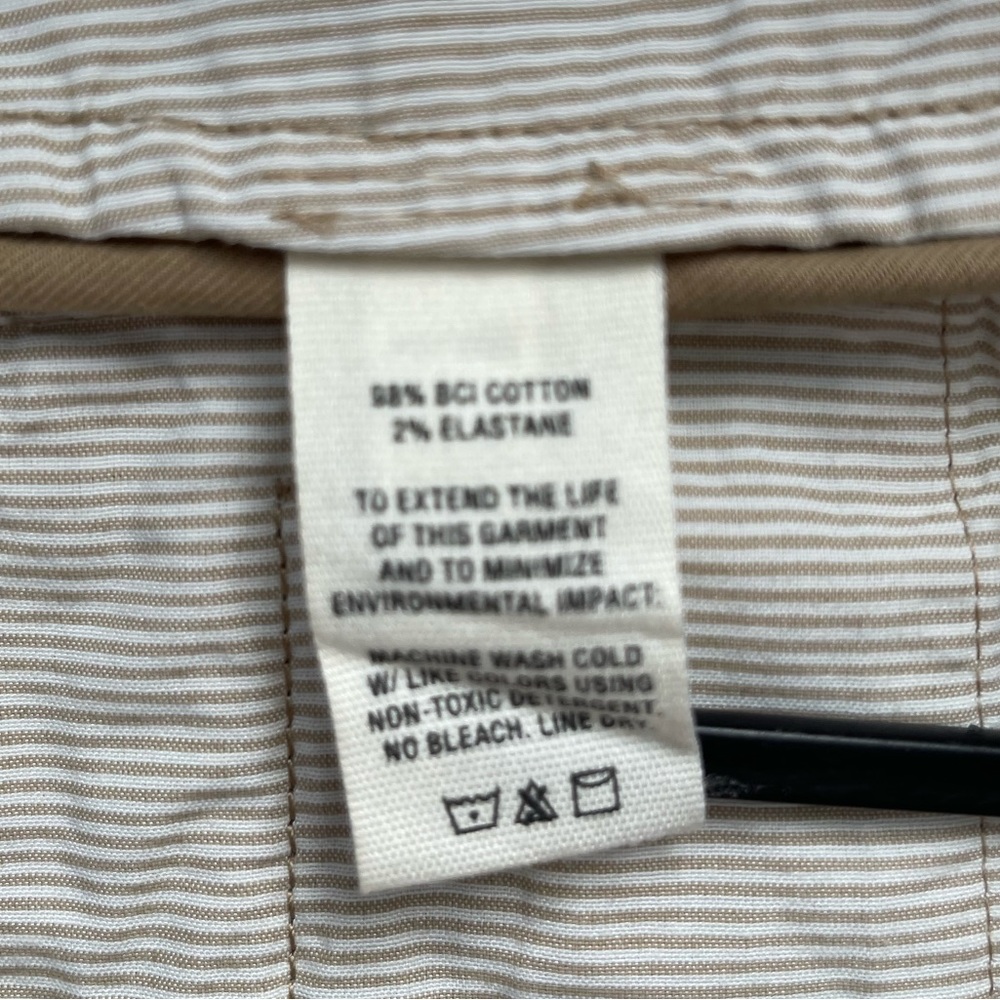 Alex Mill chino khakis shorts men’s size 33x6 - Picture 5 of 8